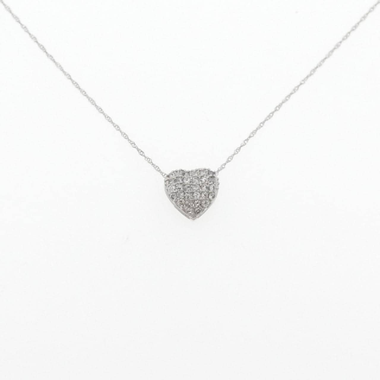 PT900/PT850 Heart Pave Diamond Necklace 0.3CT