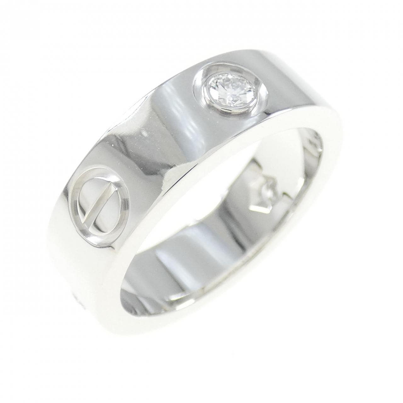 CARTIER LOVE half diamond ring