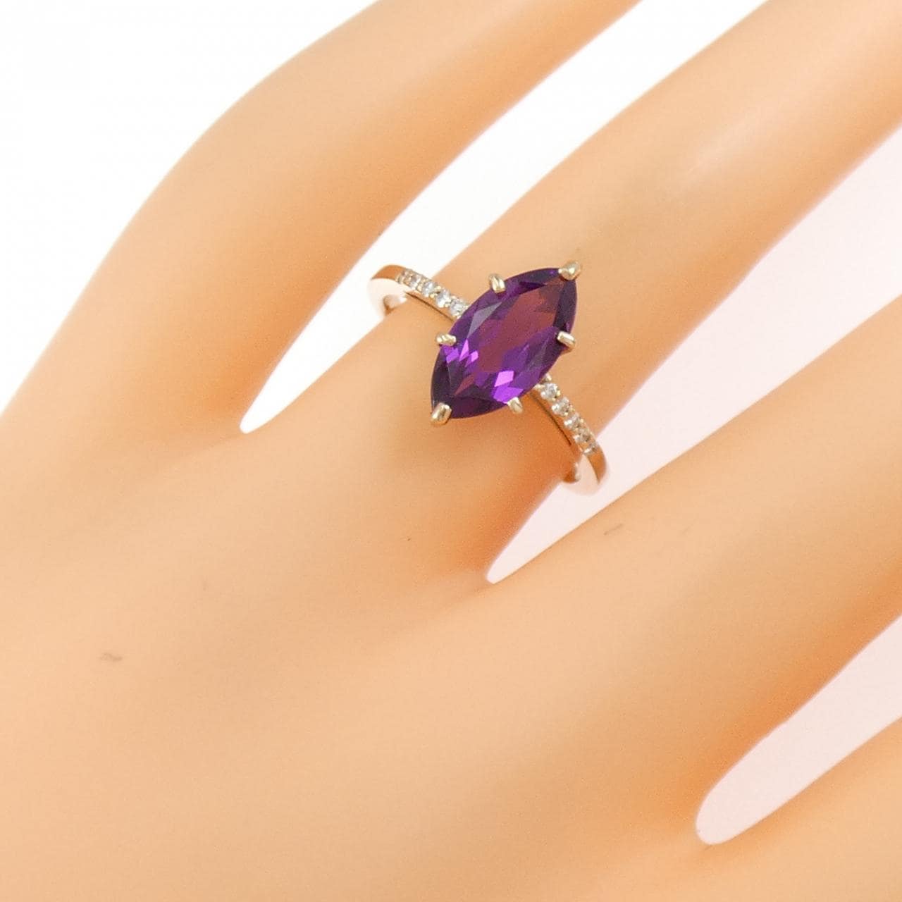 K18PG ガーネット リング 1.79CT