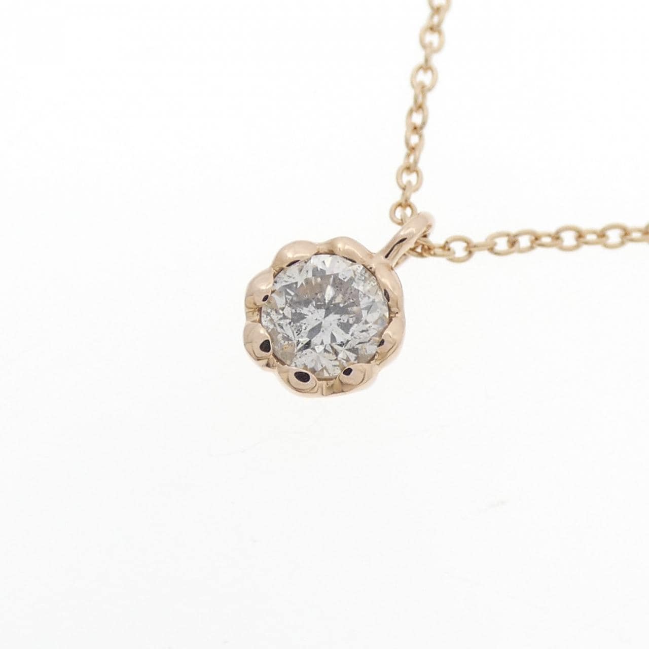 K18PG ダイヤモンド ネックレス 0.30CT