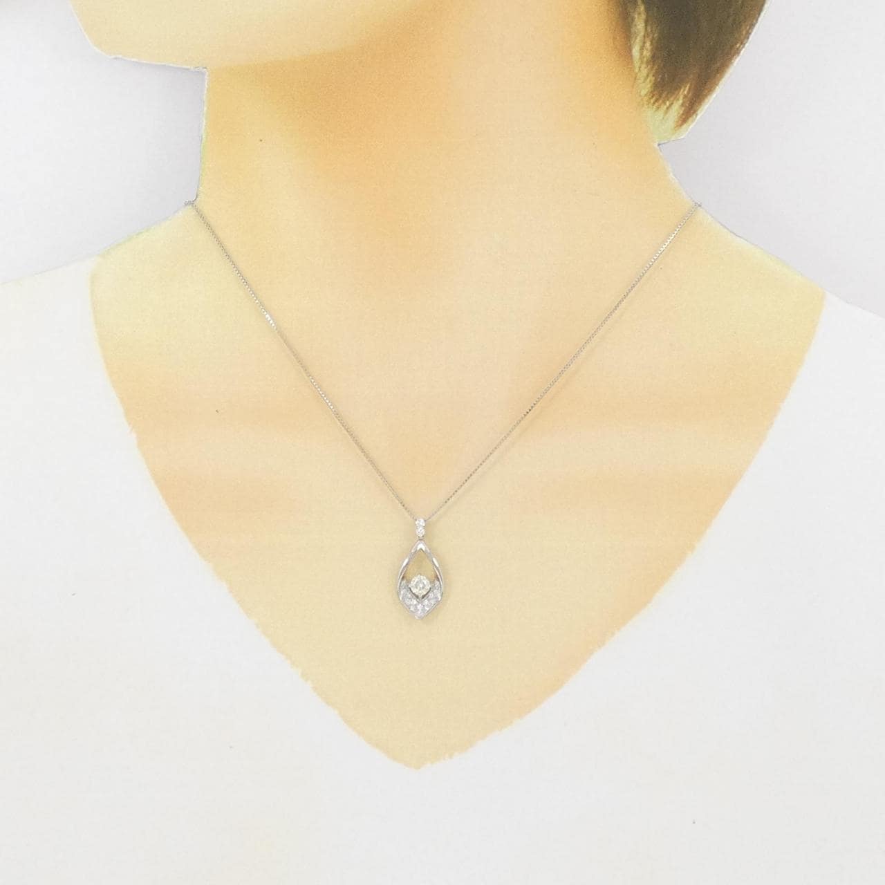 PT ダイヤモンド ネックレス 0.326CT