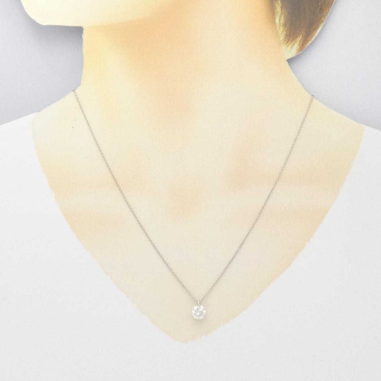 【リメイク】PT900/PT850 ダイヤモンド ネックレス 1.038CT F I1 Good