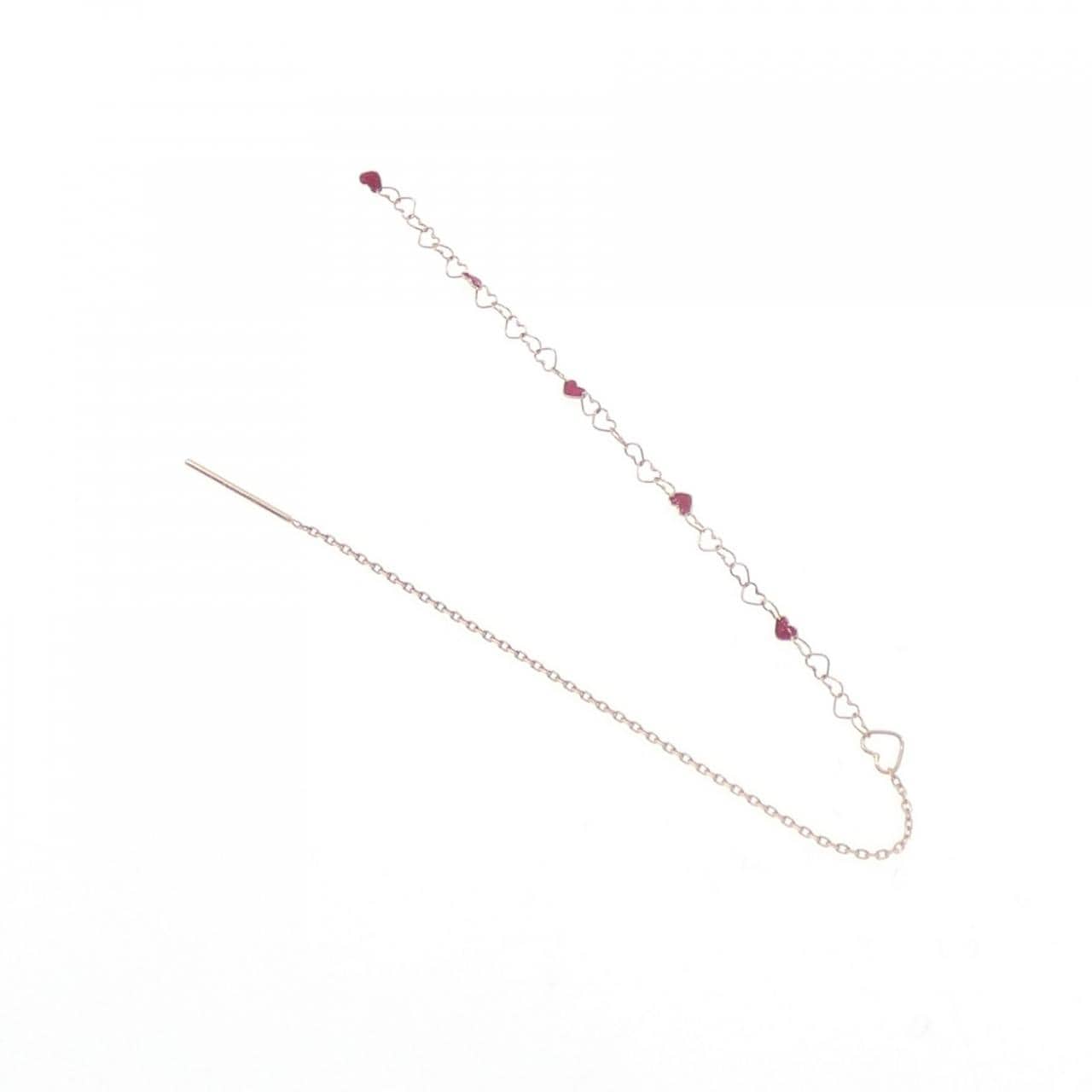 サマンサティアラ ハート 樹脂 ピアス 片耳