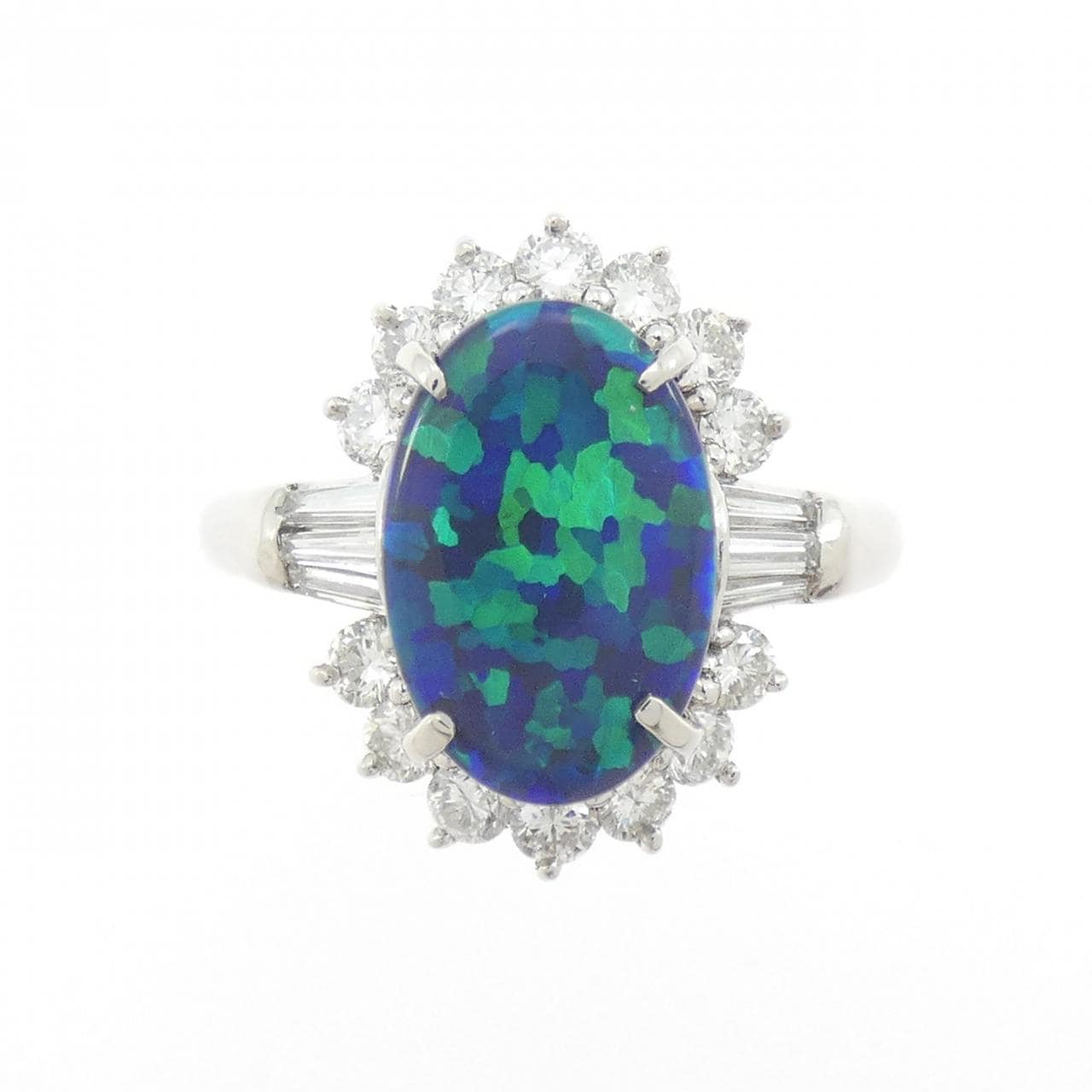 PT900 ブラックオパール リング 1.99CT