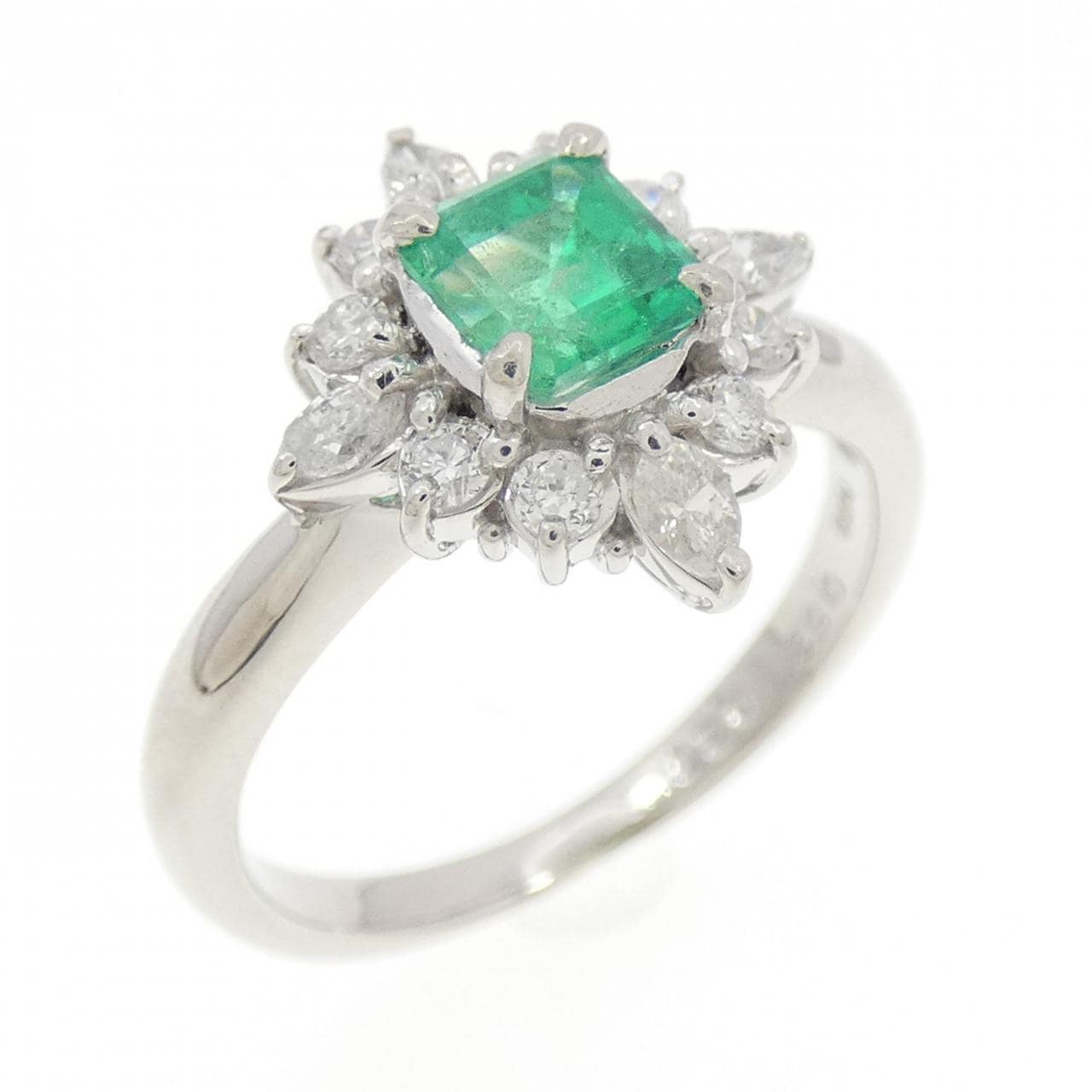 PT900 エメラルド リング 0.52CT