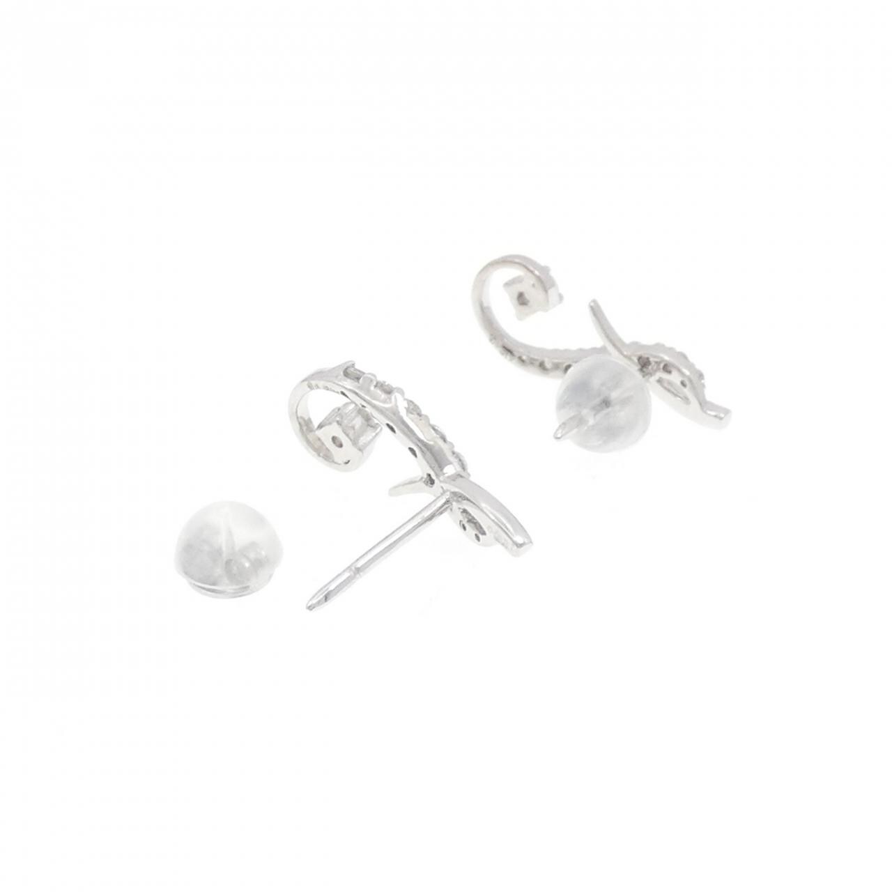 K18WG ダイヤモンド ピアス 0.32CT