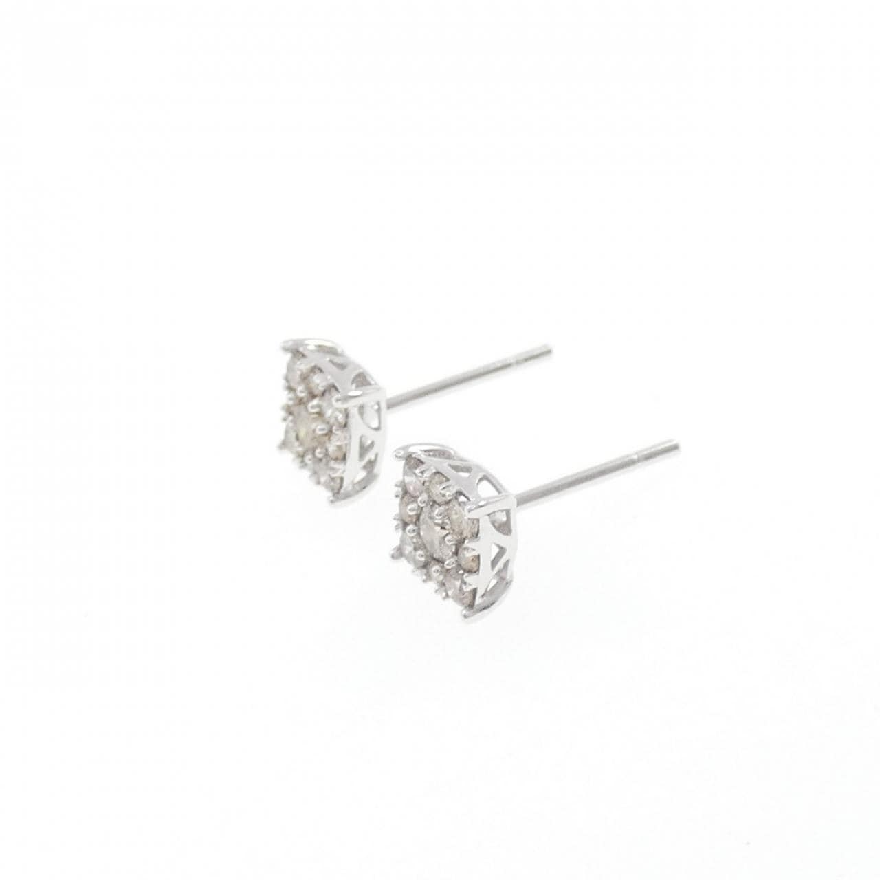 K18WG ダイヤモンド ピアス 0.40CT