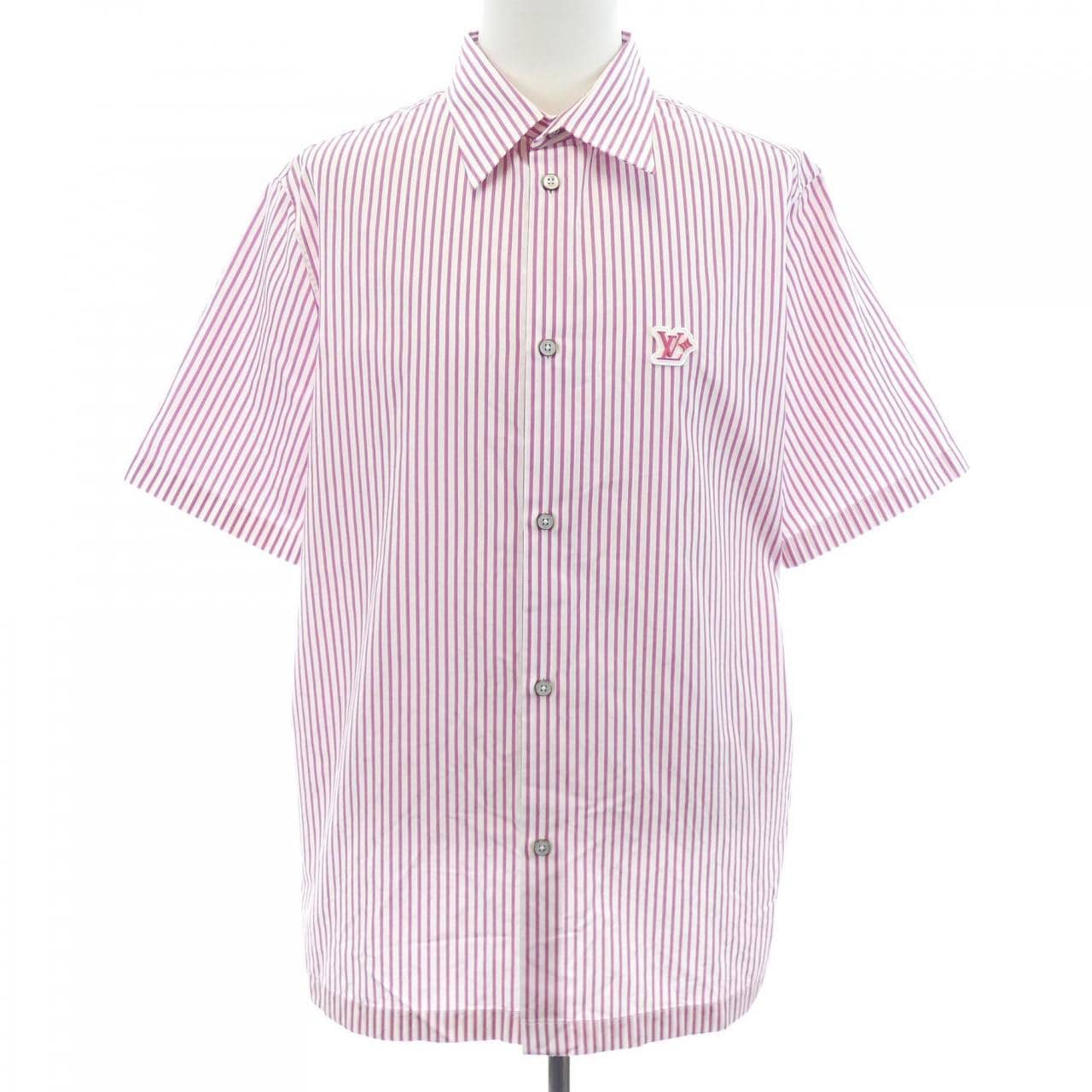 ルイヴィトン LOUIS VUITTON モノグラムストライプショートスリーブシャツ HTS37WUVD S／Sシャツ