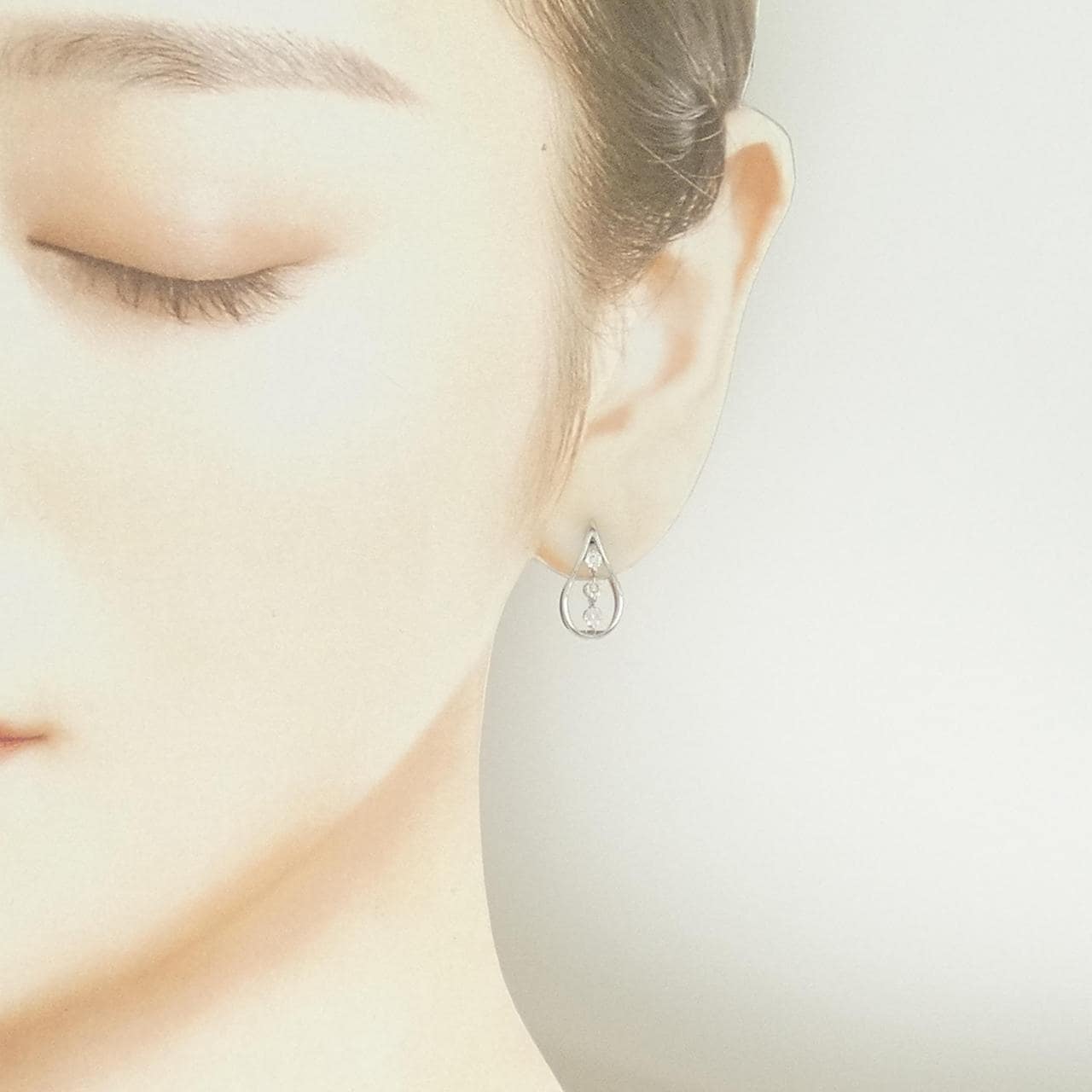 K18PG/K18WG ダイヤモンド ピアス 0.62CT