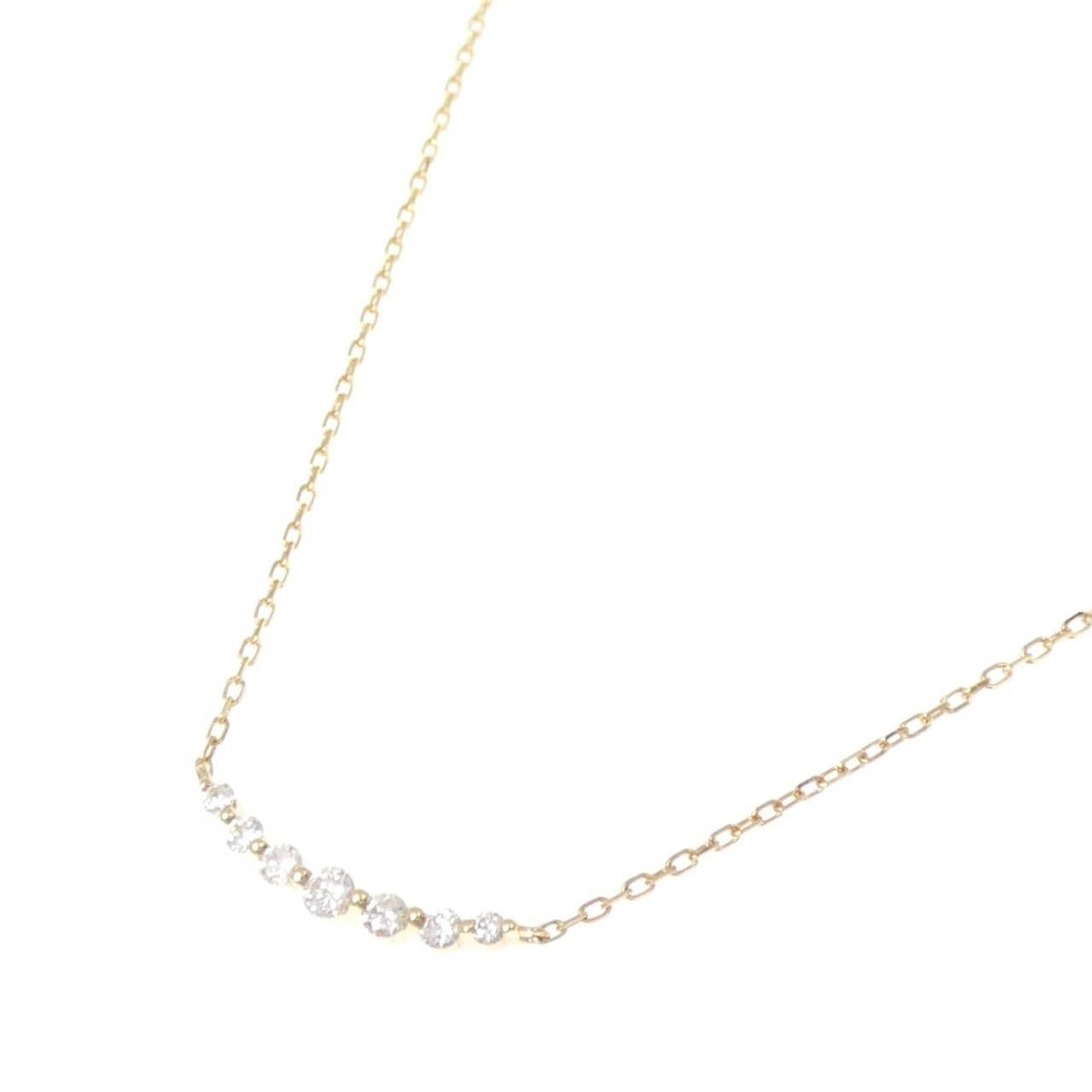 アガット ダイヤモンド ネックレス 0.1CT