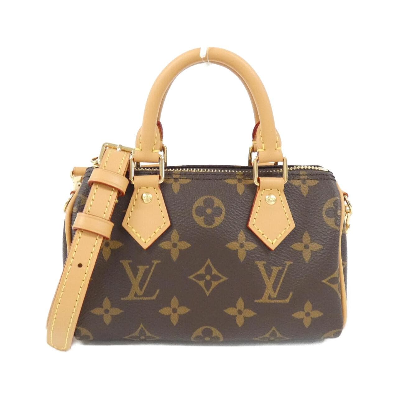 LOUIS VUITTON Monogram Nano Speedy M81085 Boston Bag