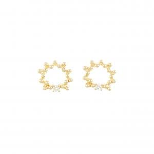 K18YG ダイヤモンド ピアス 0.07CT