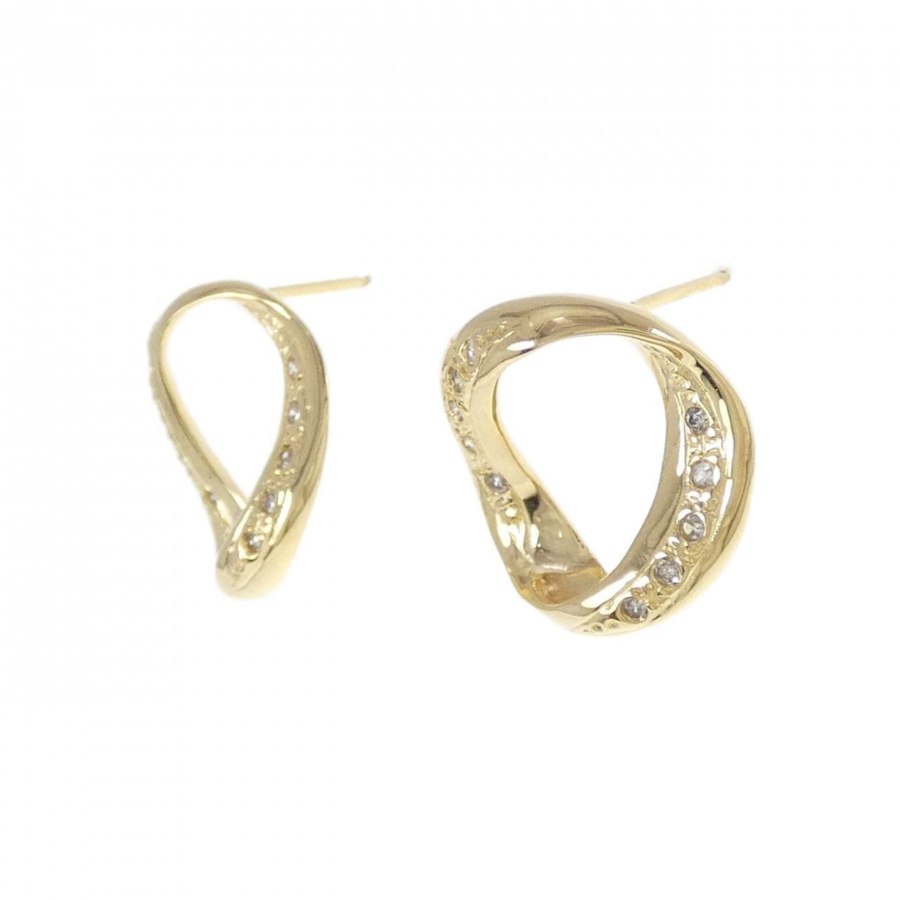 K18YG ダイヤモンド ピアス 0.12CT