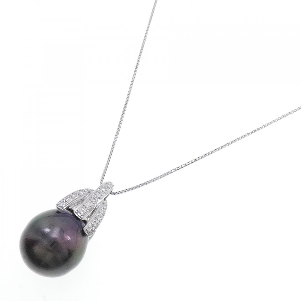 PT Black Pearl Necklace 14.6mm