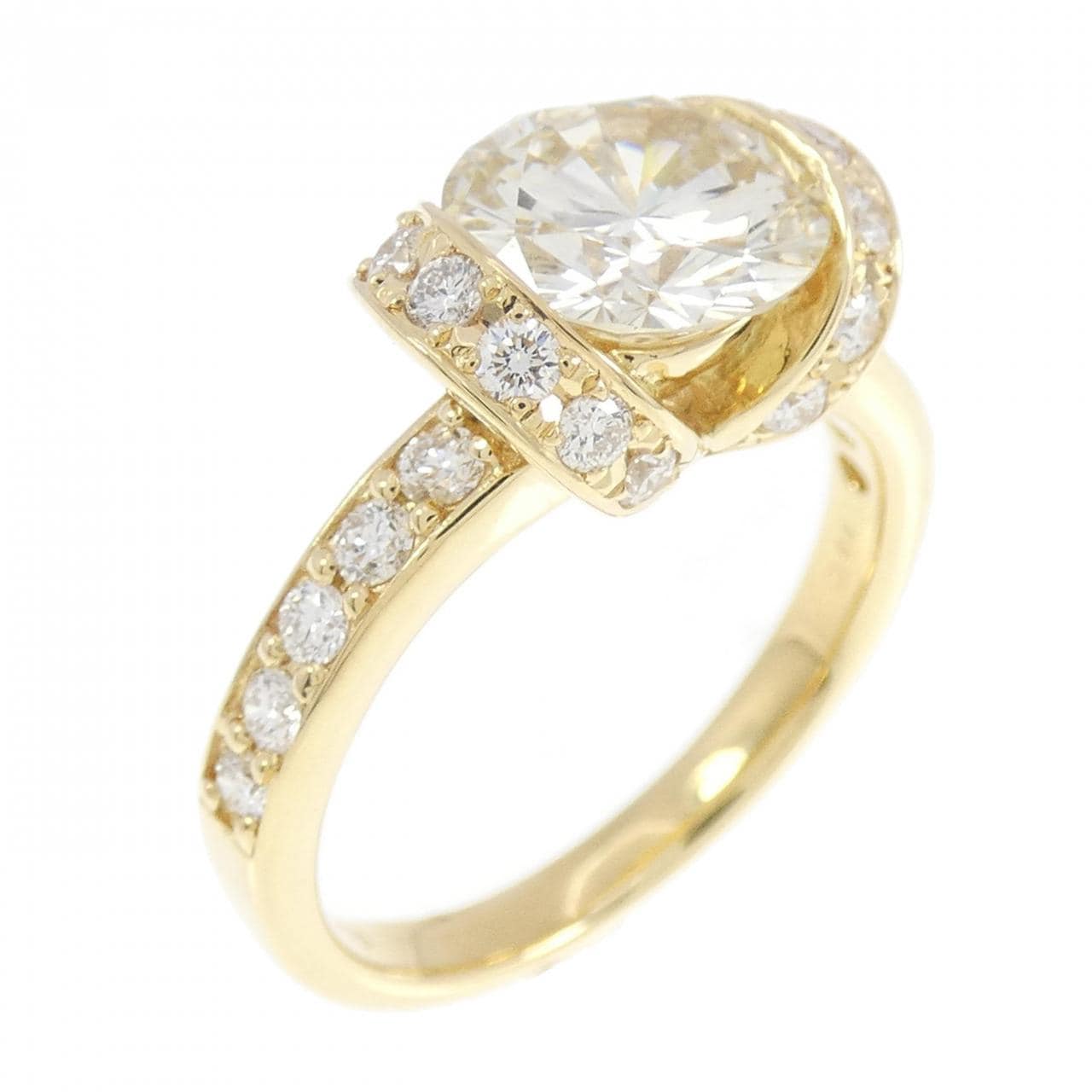 [Remake] K18YG Diamond Ring 1.576CT M SI2 VG