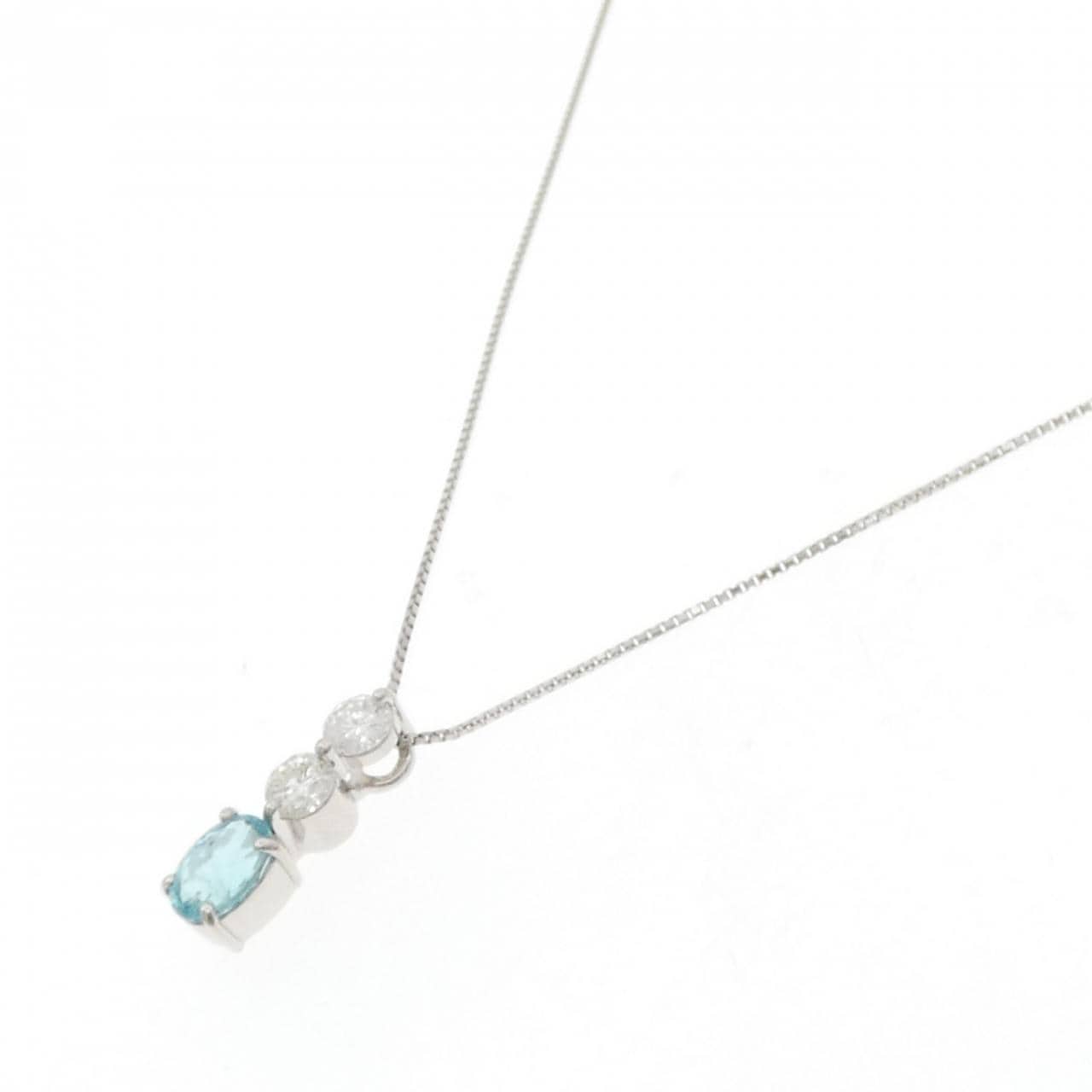 PT900/PT850 パライバトルマリン ネックレス 1.02CT