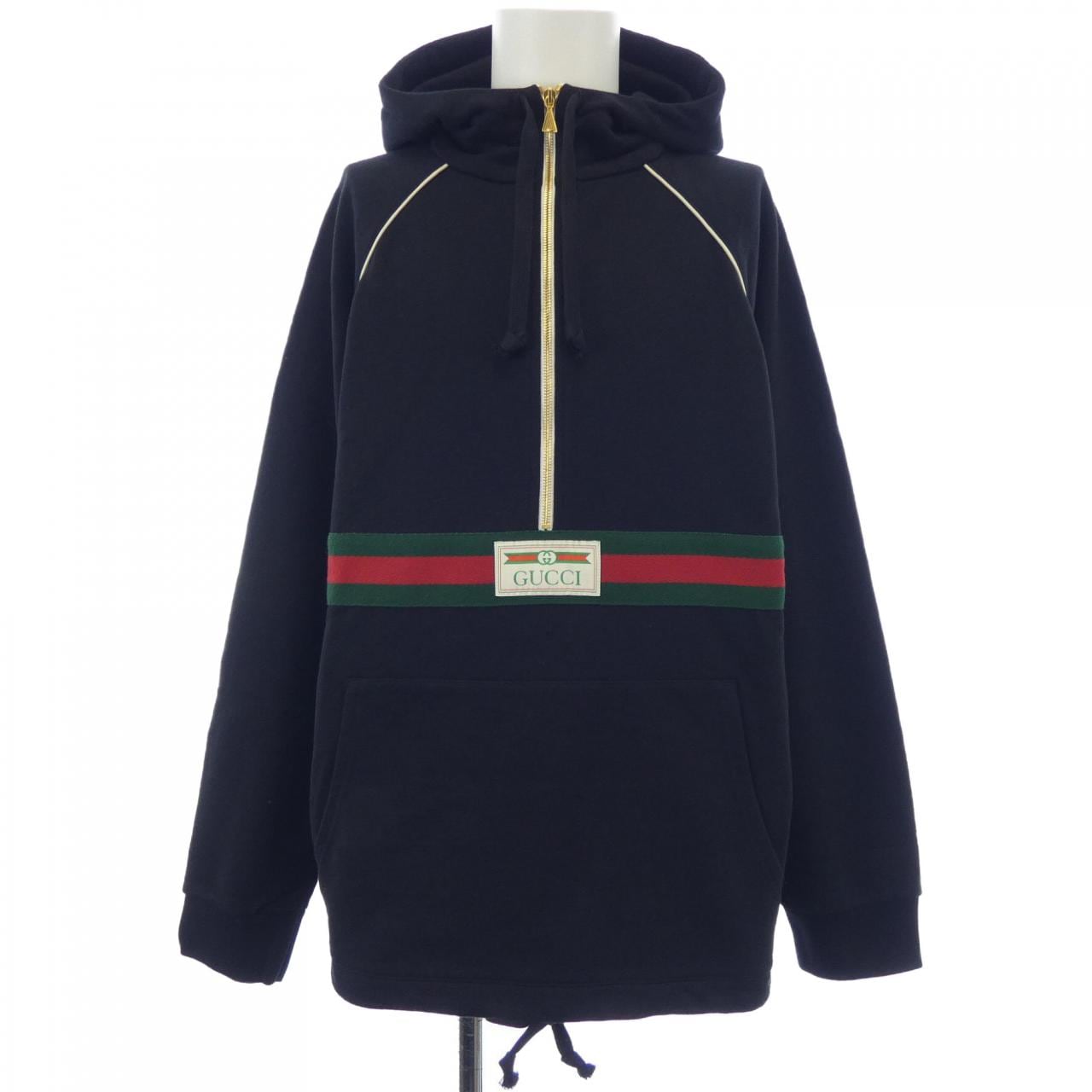 グッチ GUCCI ウェブ&GUCCIラベル付きスウェットシャツ 645320 XJDAK パーカー