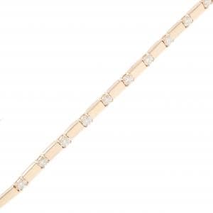 K18PG ダイヤモンド ブレスレット 0.50CT
