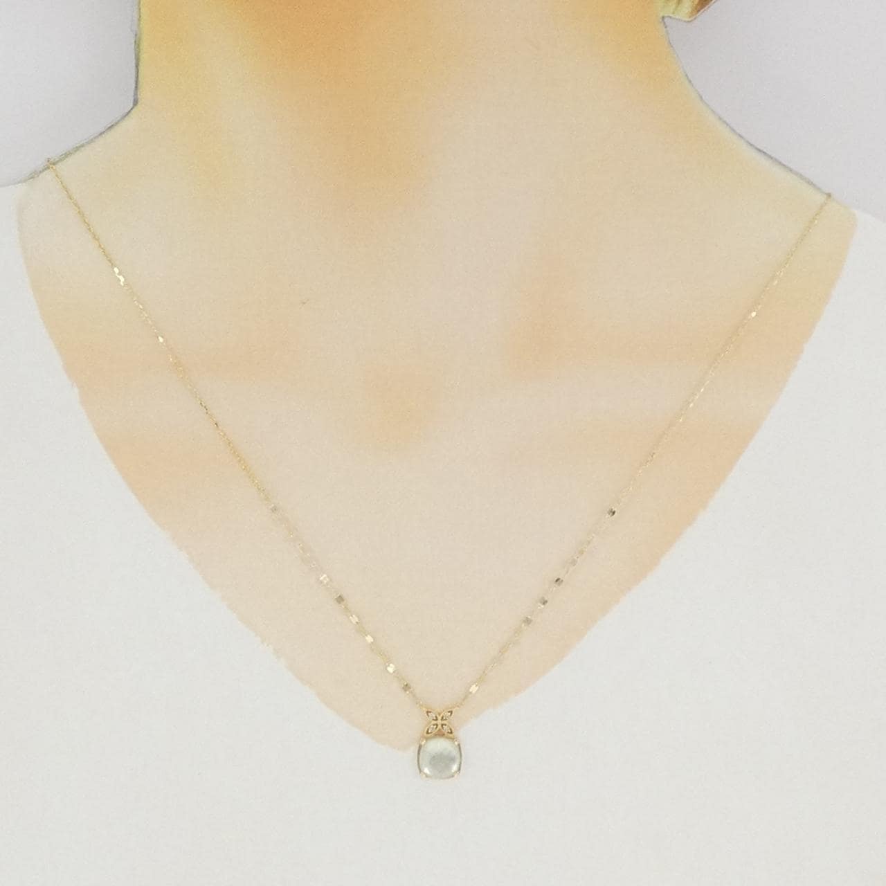 K10YG カラーストーン ネックレス