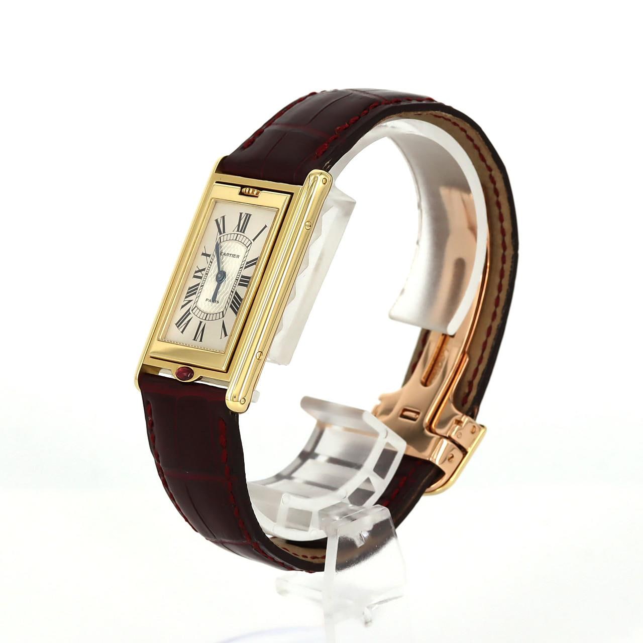 Cartier Tank Basculant YG 150th LIMITED W1523556 YG Manual Winding