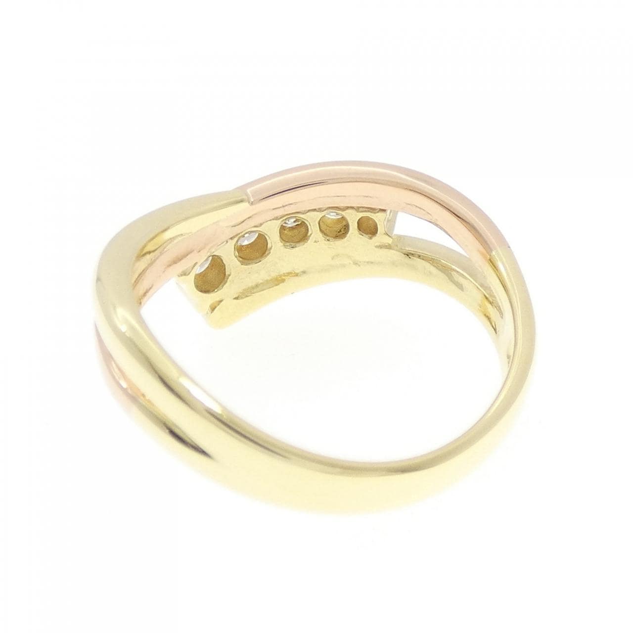 K18YG/K18PG ダイヤモンド リング 0.30CT