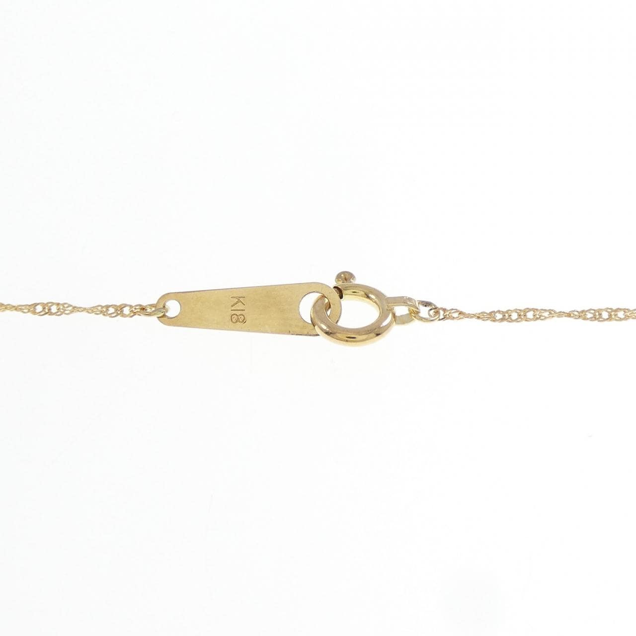 K18YG ダイヤモンド ネックレス 0.1CT
