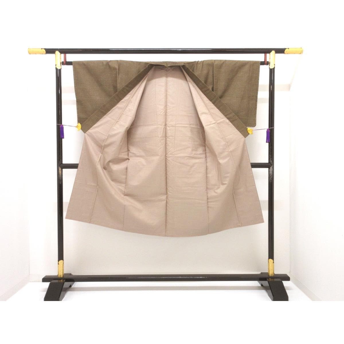 【未使用品】男物　きもの・羽織　２点セット【結城紬】