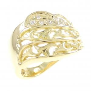 K18YG ダイヤモンド リング 0.08CT