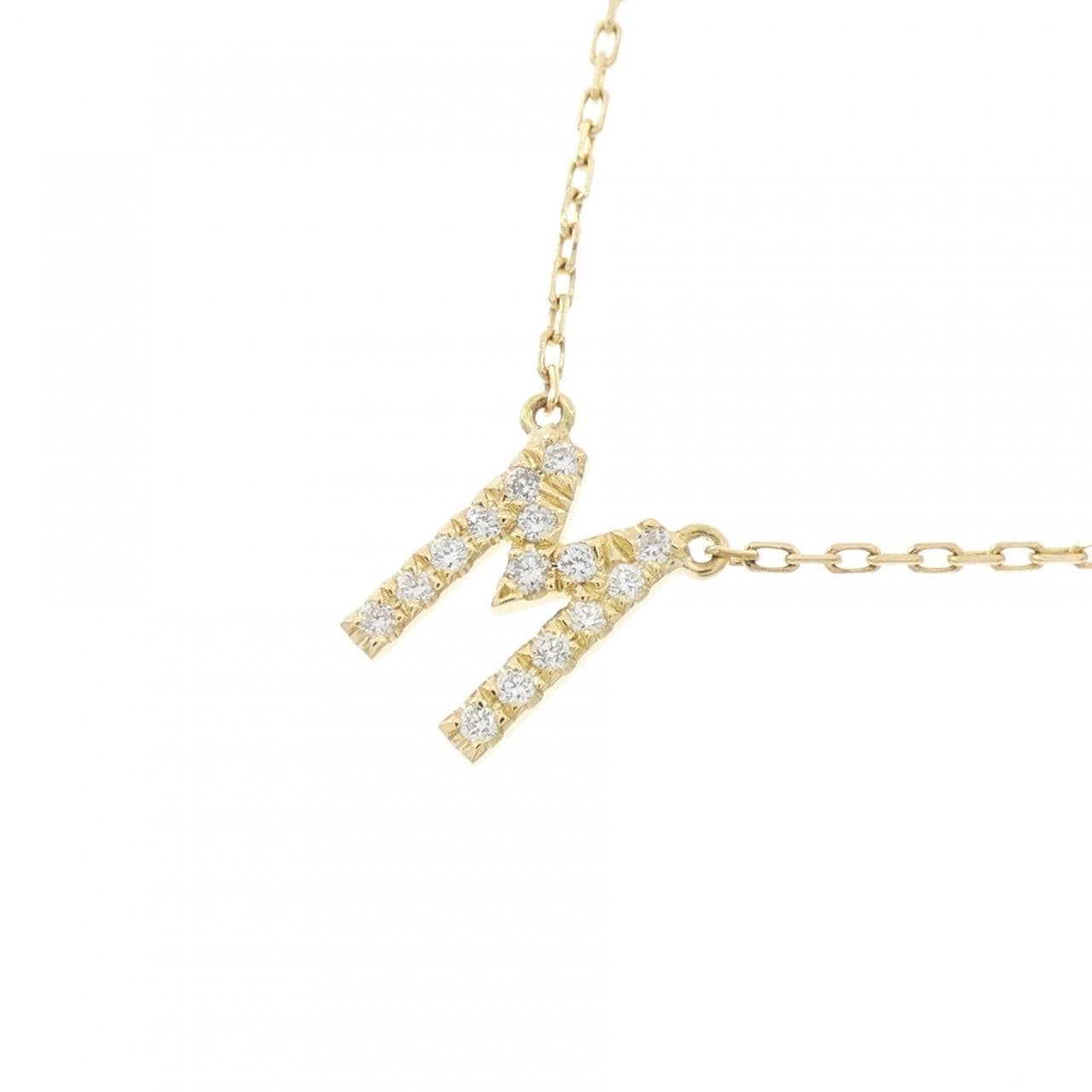 アーカー イニシャル ネックレス 0.06CT