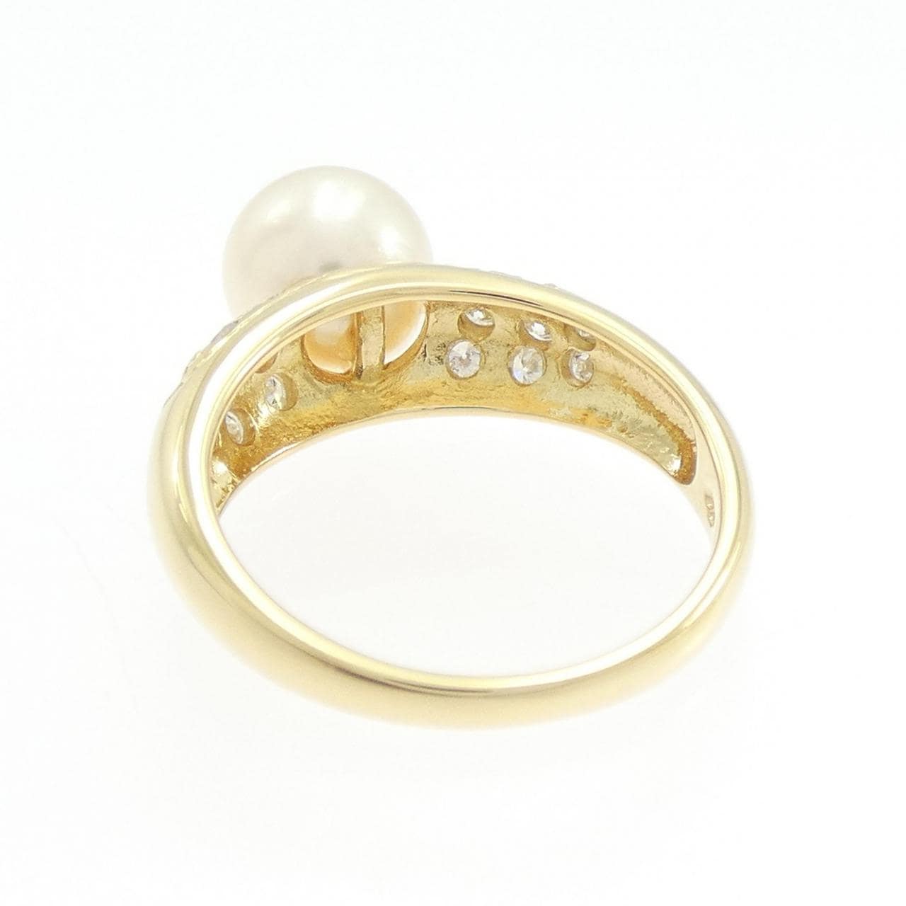 K18YG アコヤパール リング 7.8mm