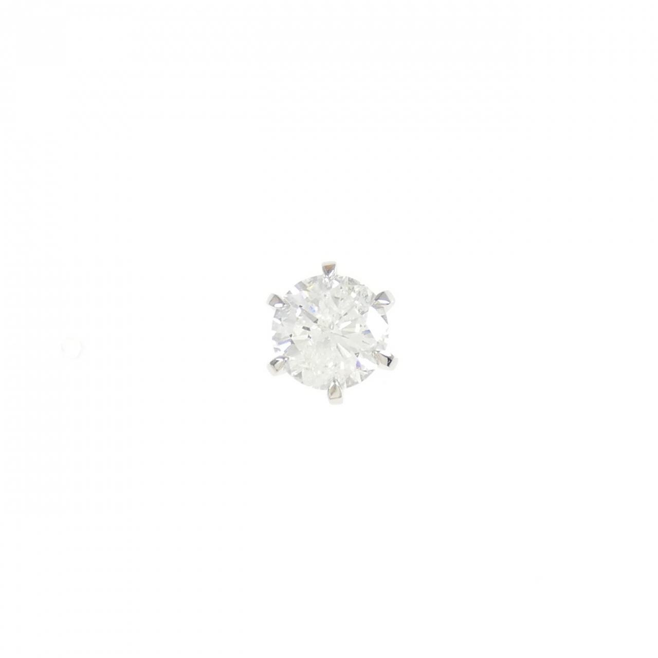 コメ兵｜【リメイク】PT ダイヤモンド ピアス 1.034CT F I1 Good 片耳