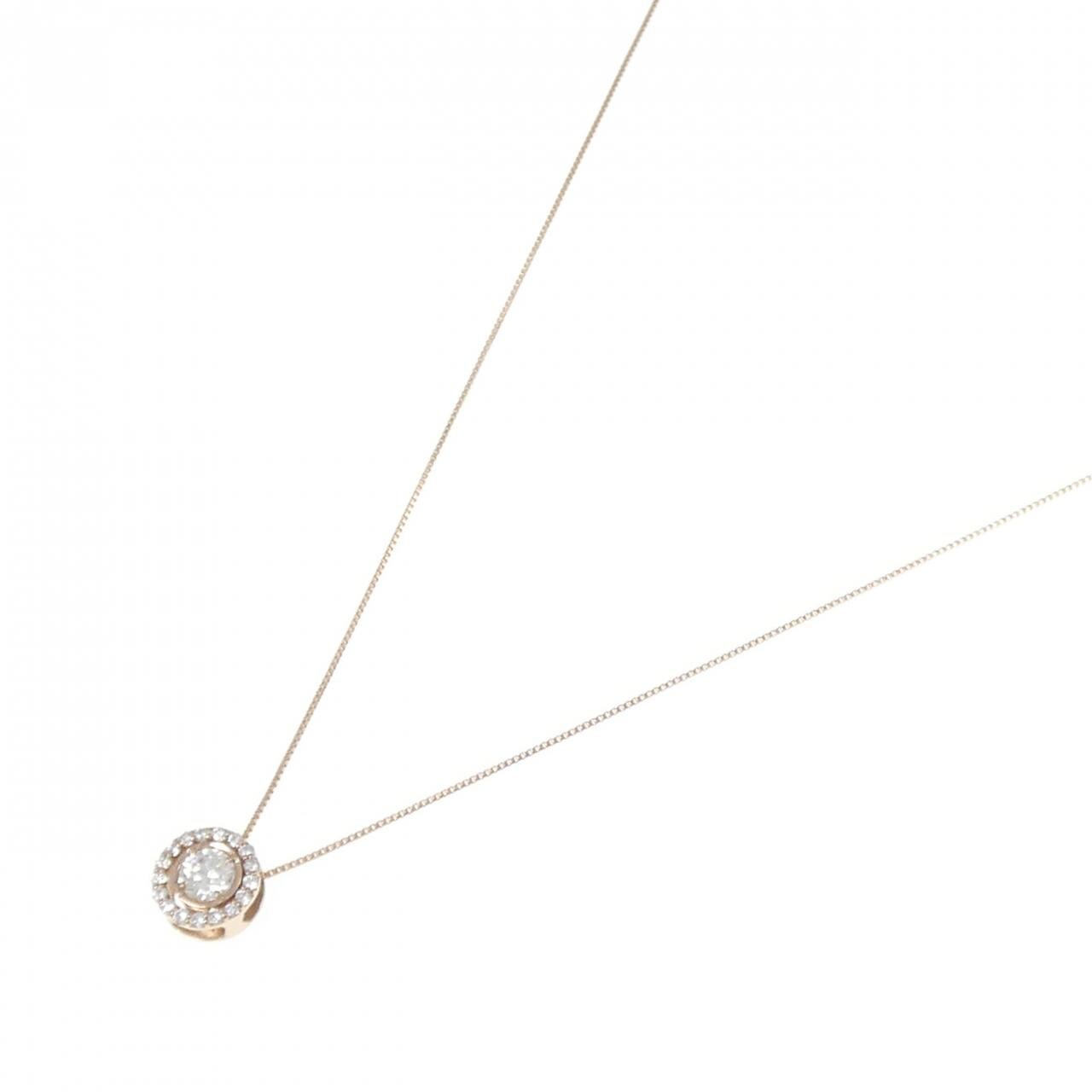 K18PG 2WAY ダイヤモンド ネックレス 0.301CT