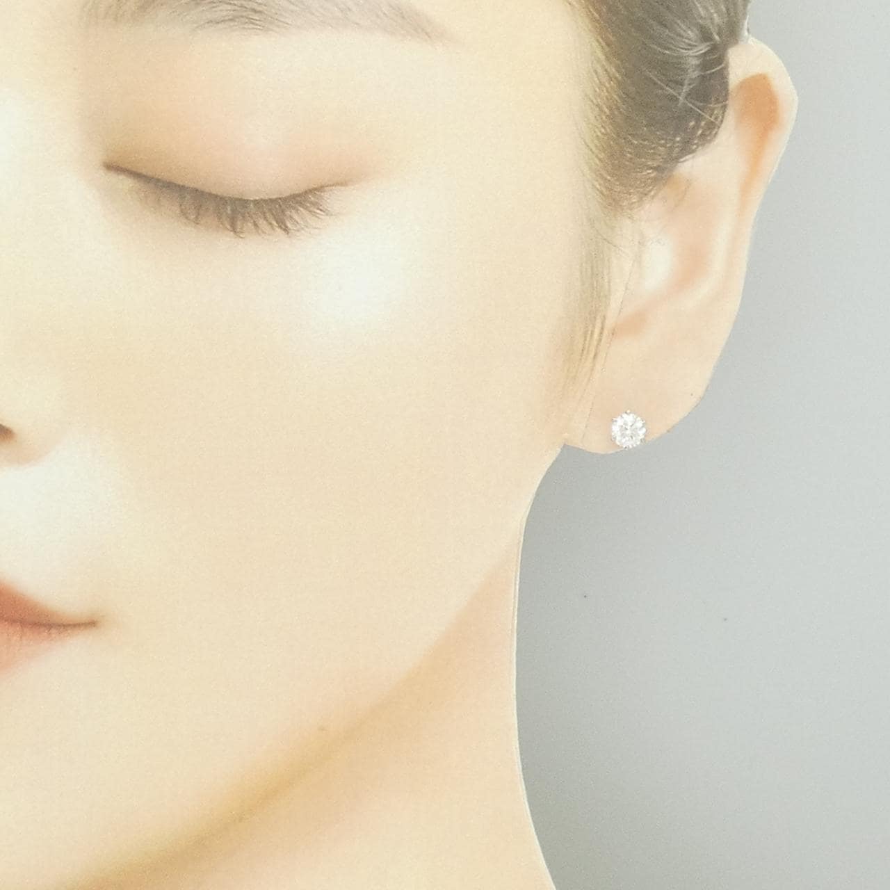 【リメイク】PT900/ST ダイヤモンド ピアス 0.504CT 0.504CT F SI2 VG