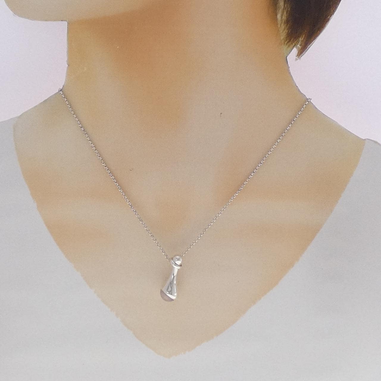 ジョージ ジェンセン ローズクオーツ ネックレス