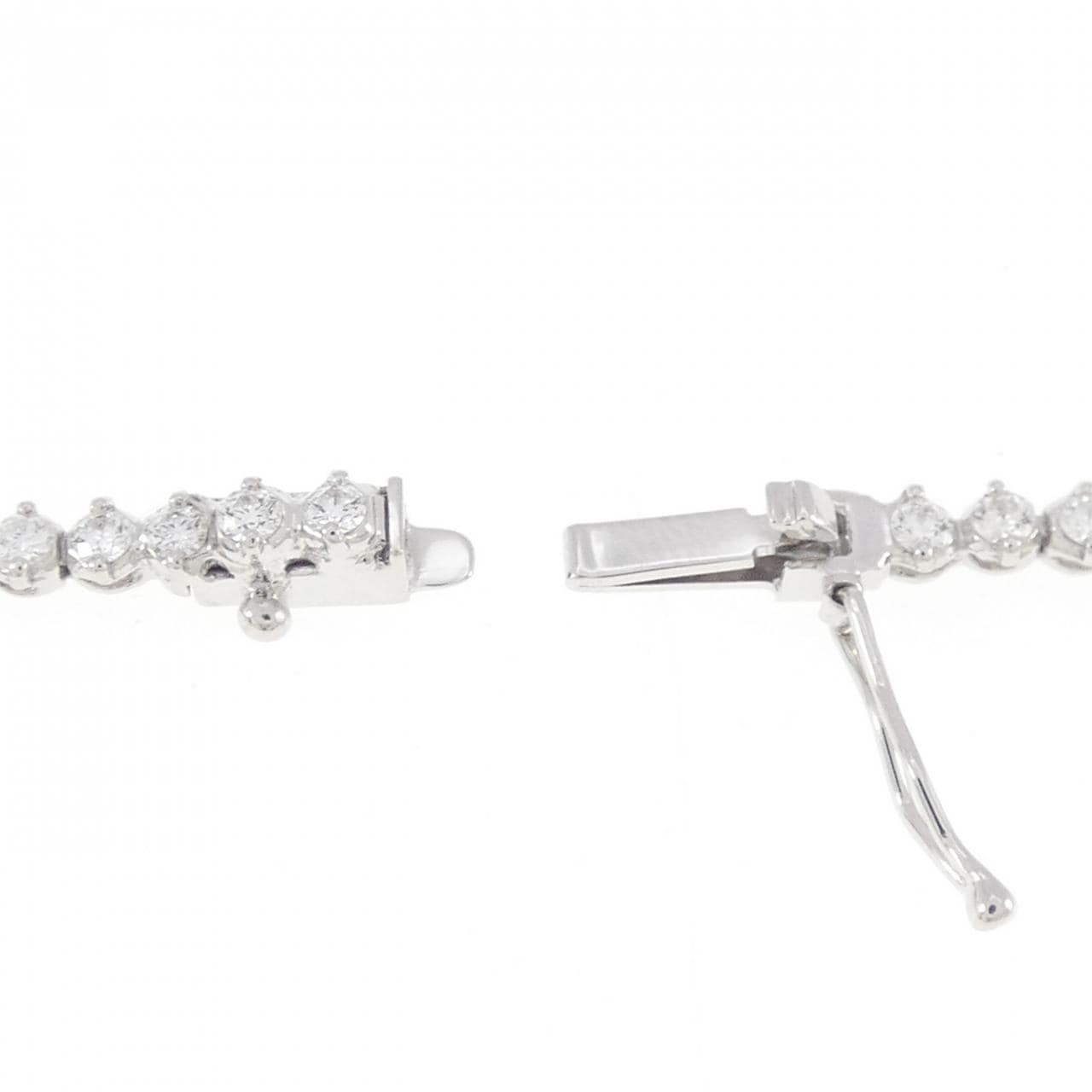 K18WG ダイヤモンド ブレスレット 1.06CT