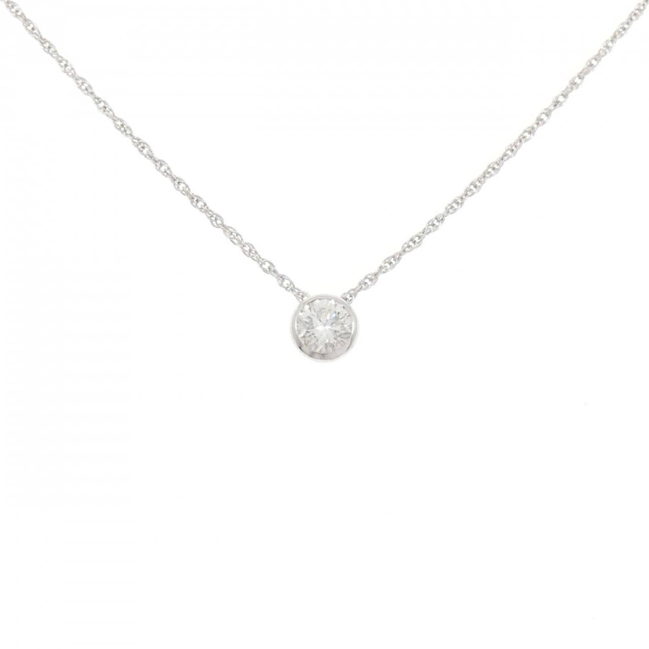 PT900/PT850 ソリティア ダイヤモンド ネックレス 0.418CT