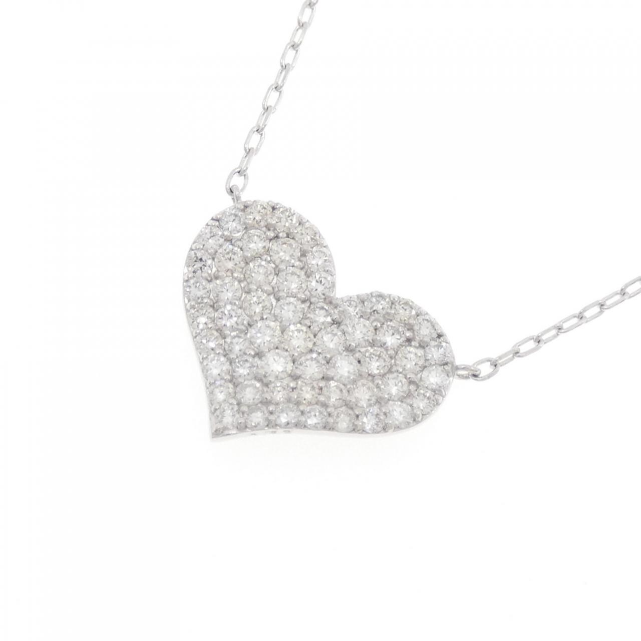 サマンサティアラ ハート ダイヤモンド ネックレス 0.63CT