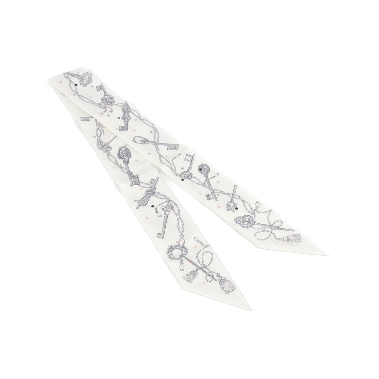 エルメス LES CLES A POIS ツイリー 063871S スカーフ