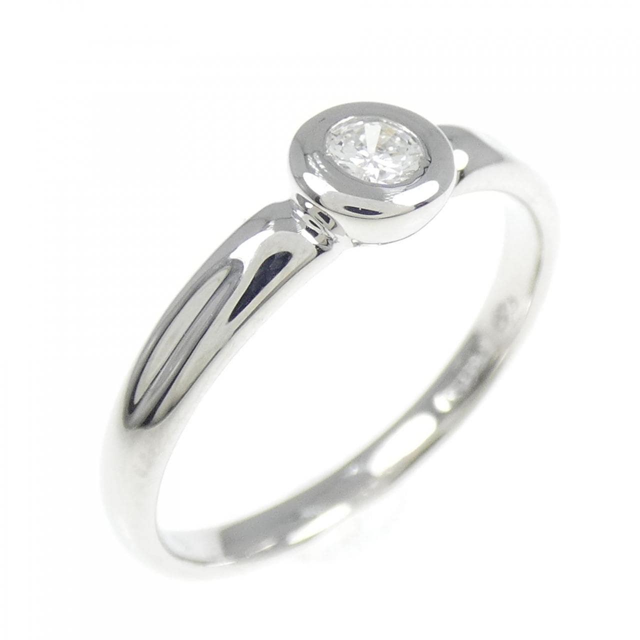 PT ソリティア ダイヤモンド リング 0.10CT