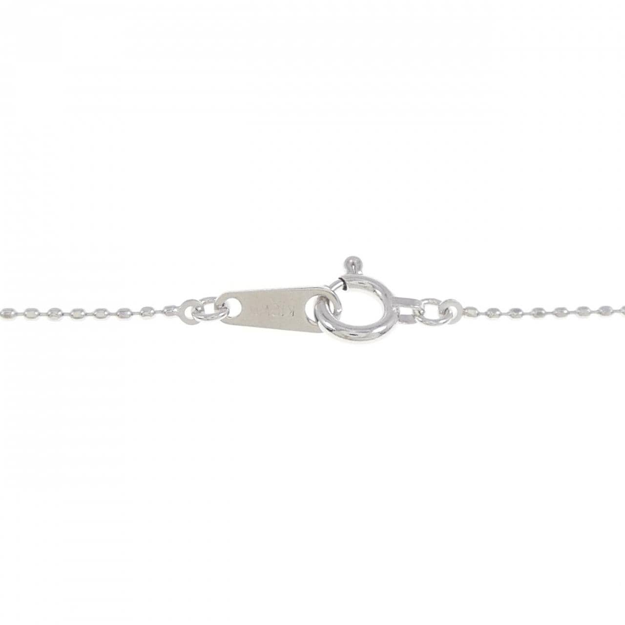 K18WG ダイヤモンド ネックレス 0.10CT