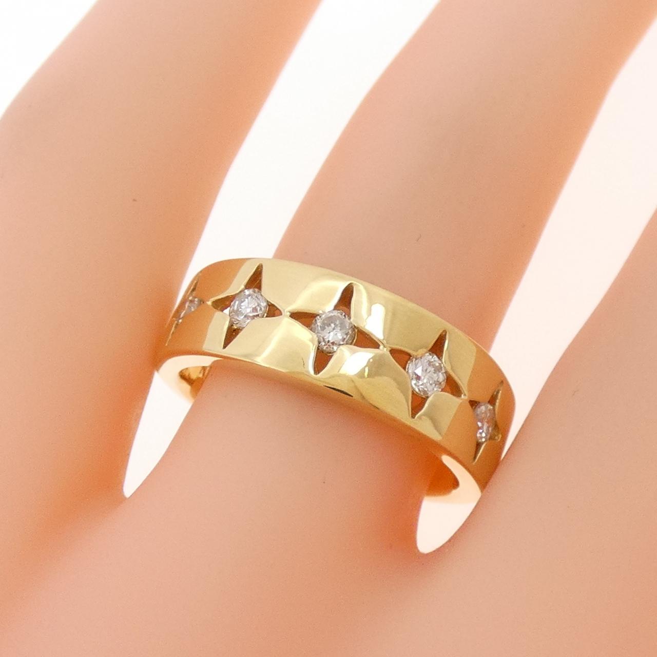 K18YG ダイヤモンド リング 0.28CT