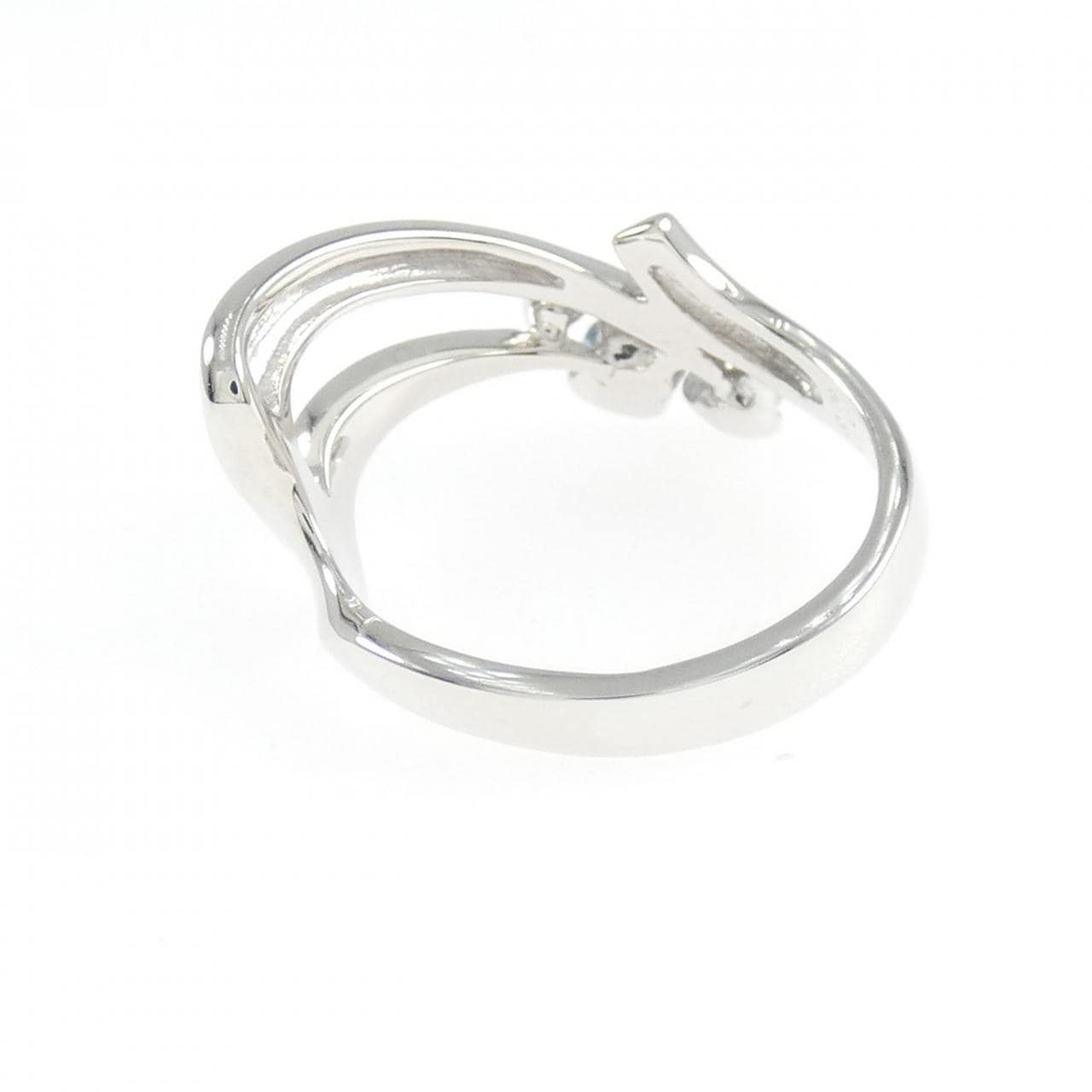 K18WG カラーストーン リング