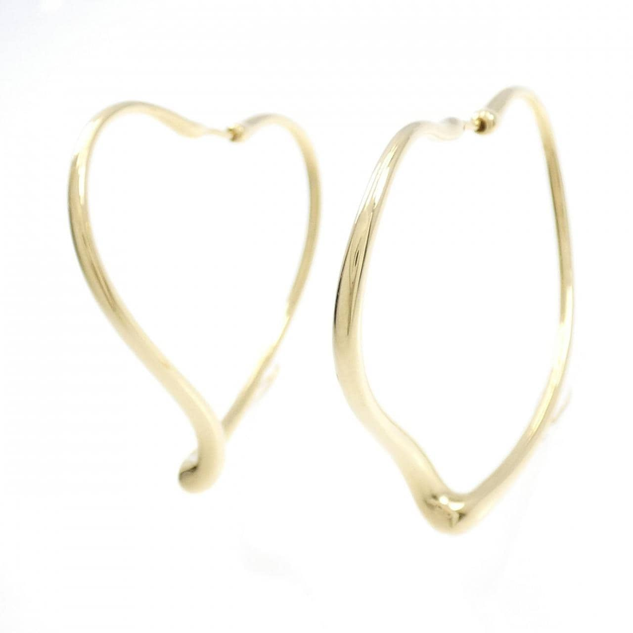 TIFFANY open heart hoop earrings