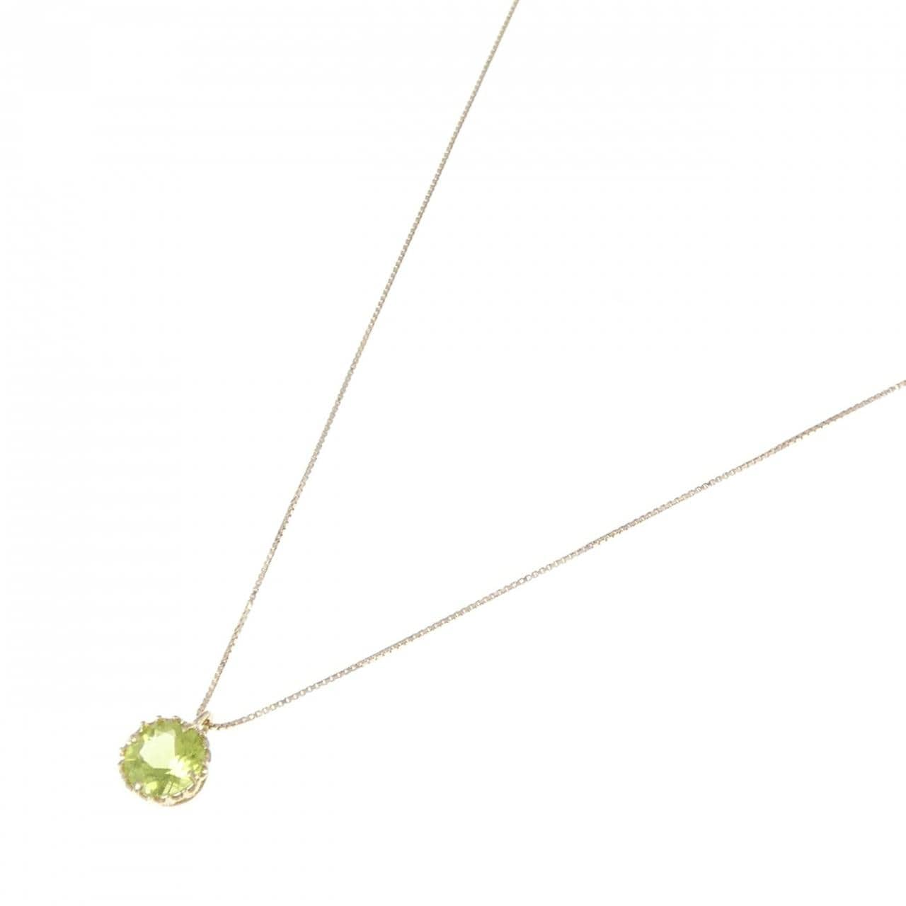 K10YG Peridot Necklace