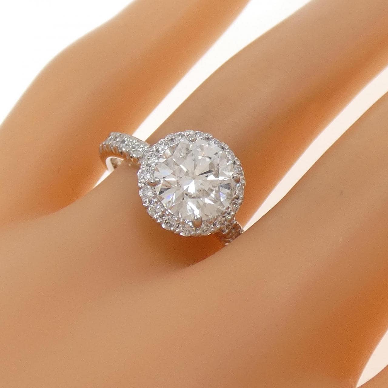 PT950 ダイヤモンド リング 2.005CT I SI2 VG