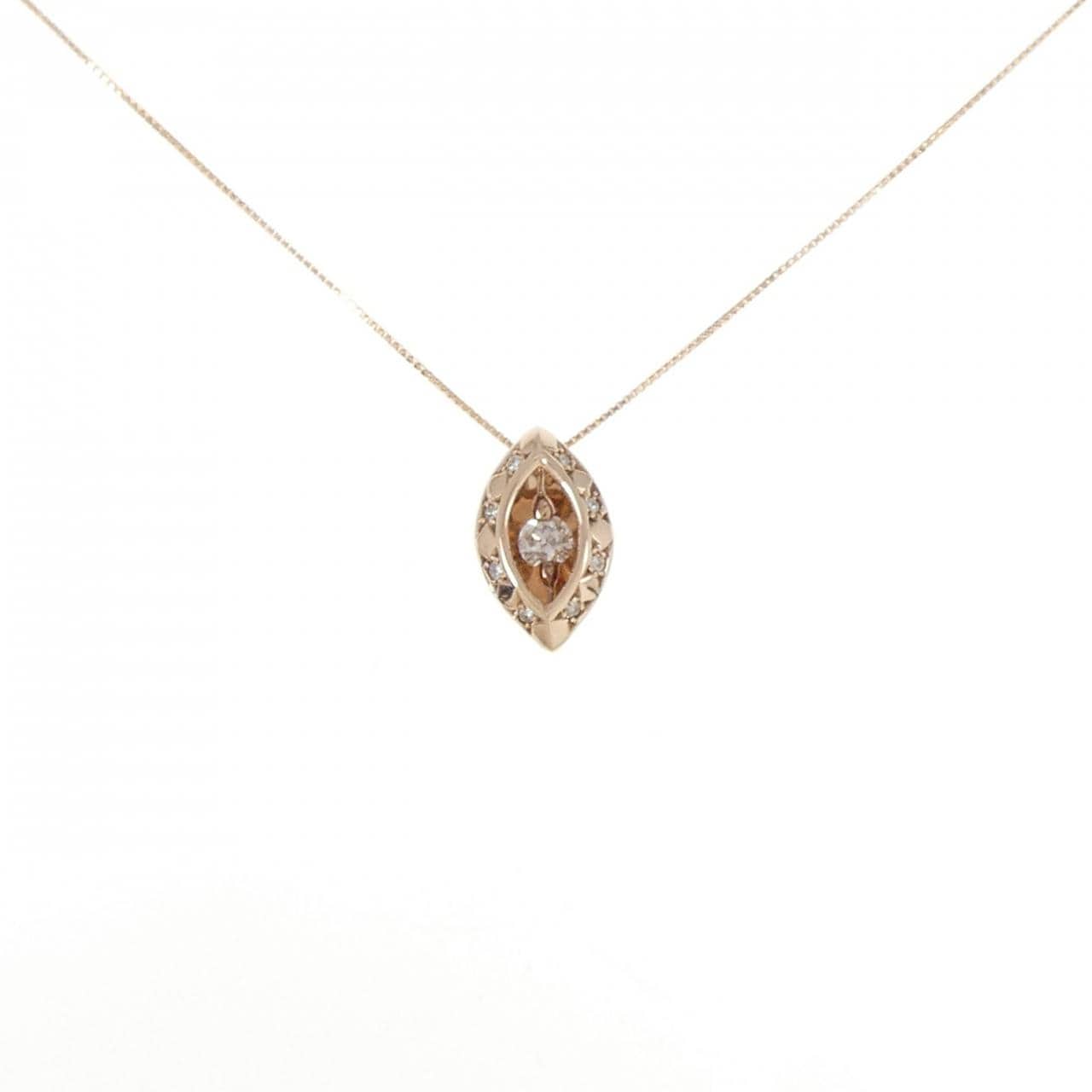 K10PG ダイヤモンド ネックレス 0.20CT