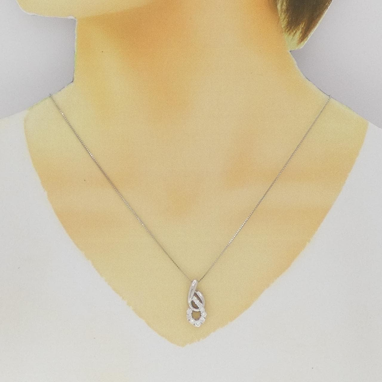 PT900/PT850 ダイヤモンド ネックレス 0.52CT