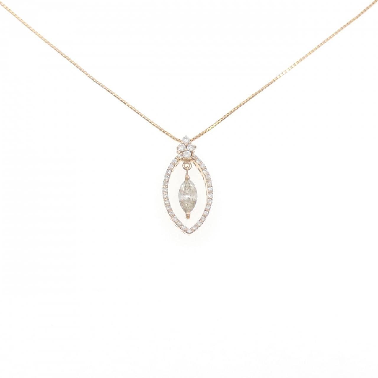 K18PG/K18YG ダイヤモンド ネックレス 0.422CT