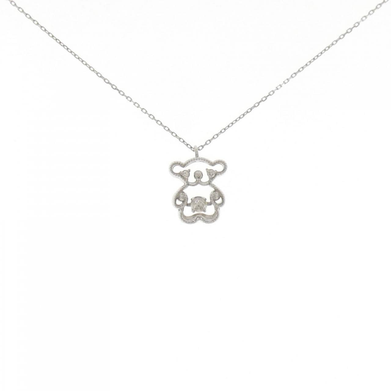 PT900/PT850 ダイヤモンド ネックレス 0.07CT