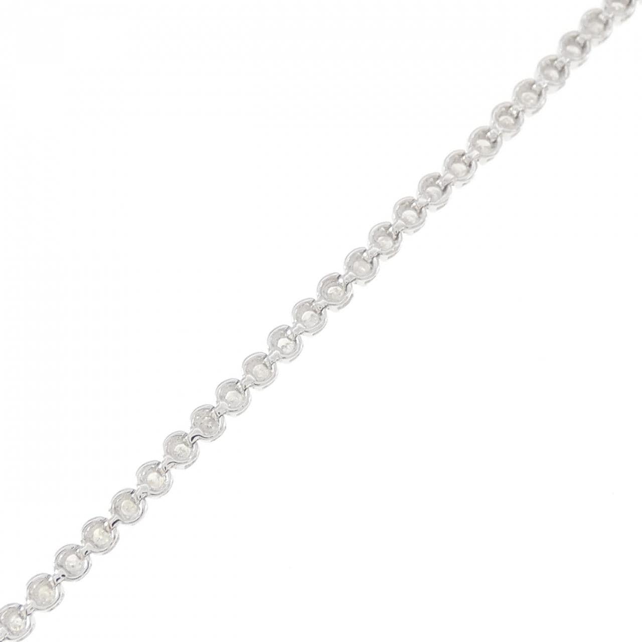 K14WG ダイヤモンド ブレスレット 1.00CT